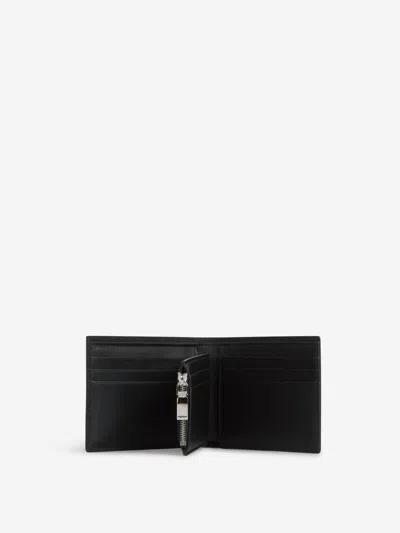 Alexander Mcqueen Double-fold Wallet In Black