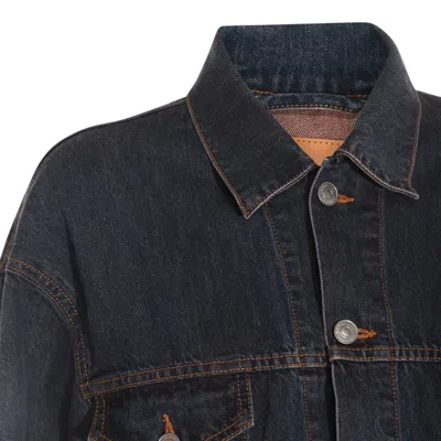 Balenciaga 'hourglass' Jacket In Dark Indigo/madder