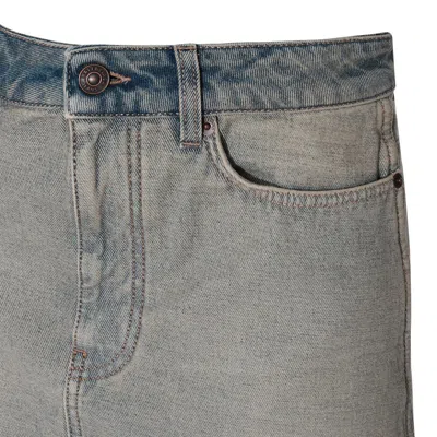 Balenciaga Women's Falda Midi Denim In Inside Out