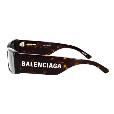 Balenciaga Grey Rectangular Ladies Sunglasses Bb0096s 002 51 In Brown