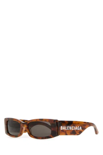 Balenciaga Printed Acetate Max Rectangle Sunglasses In Printed