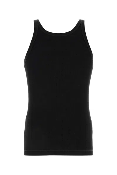 Dolce & Gabbana Marcello Ribbed-knit Tank Top In Black