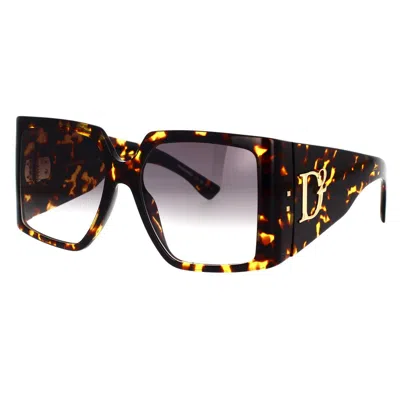 Dsquared2 Eyewear Square Frame Sunglasses In Brown