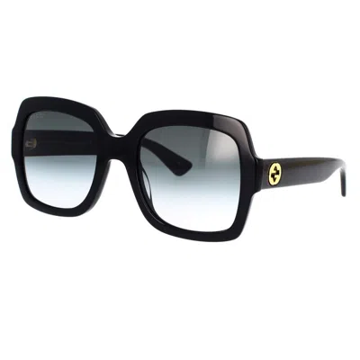 Gucci Gg1235s 001 Butterfly Sunglasses In Black