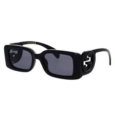 Gucci Womens Black Gg1681s Cat-shape Acetate Sunglasses In Black