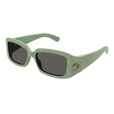 Gucci Gg1403s Green Sunglasses In Green