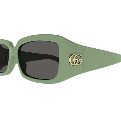 Gucci Gg1403s Green Sunglasses In Green