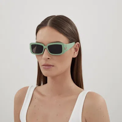Gucci Gg1403s Green Sunglasses In Green
