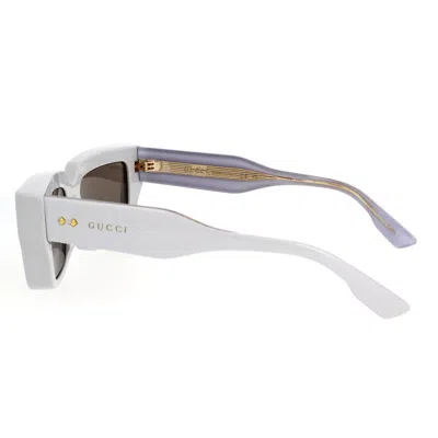 Gucci Womens Green Gg1529s Square-frame Acetate Sunglasses In Gray