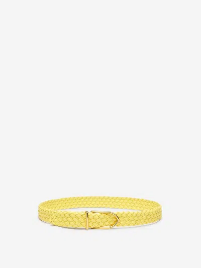 Jacquemus Interwoven Design Belt In Made With Braided Leather