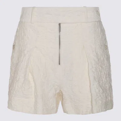 Jil Sander Textured-finish Shorts In Beige