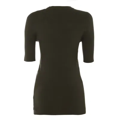 Jil Sander Black Cotton Knitwear In Green