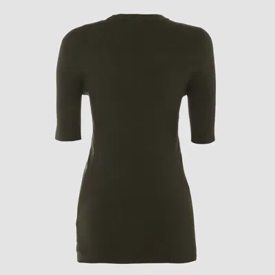 Jil Sander Black Cotton Knitwear In Green