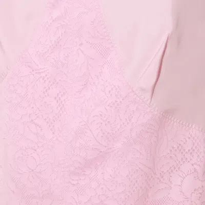 Jil Sander Lace-panelled Cami Top - Women's - Cotton/polyamide/viscose In Marshmallow