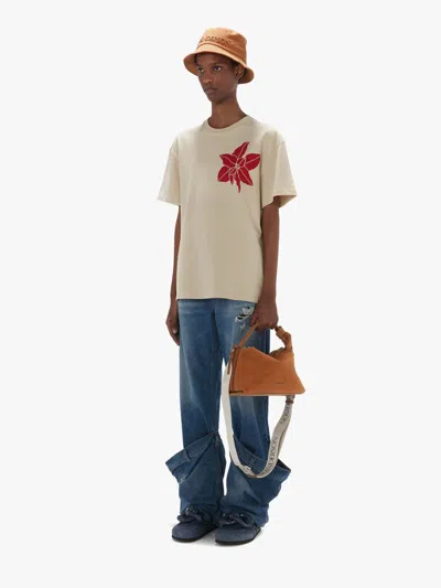 Jw Anderson Corner Canvas Crossbody Bag In Removable And Adjustable Webbing Strap