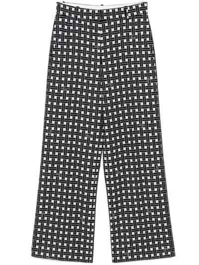 Kenzo Weave Trousers In White
