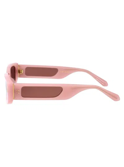 Linda Farrow Sonnenbrille Talita In Lilac/lightgold/purple