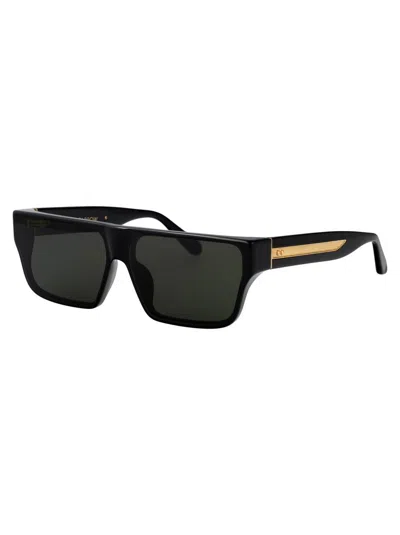 Linda Farrow Sunglasses Lfl1501 C1 Sun C1 In Black/yellowgold/grey