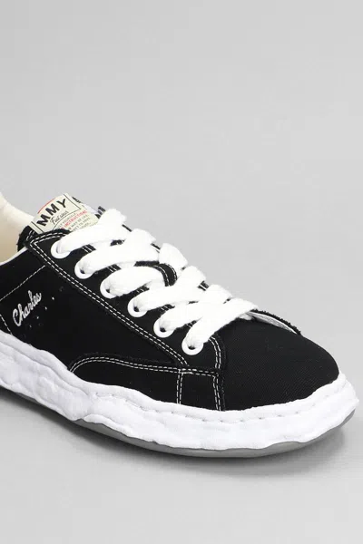 Miharayasuhiro Maison Mihara Yasuhiro Black Canvas Blakey Low Top Sneakers In Black