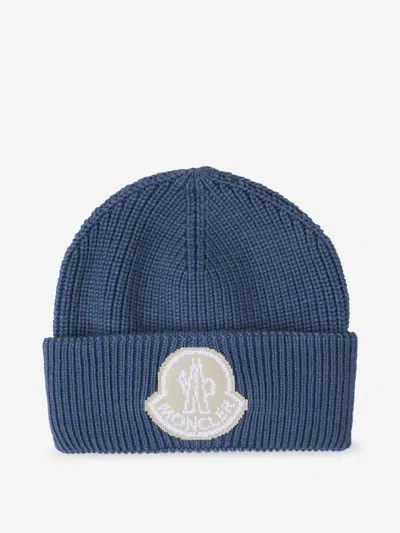 MONCLER MONCLER LOGO KNITTED HAT 