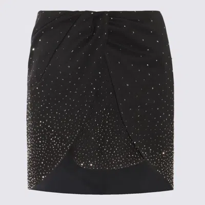 Off-white Crystal-embellished Mini Skirt In Black