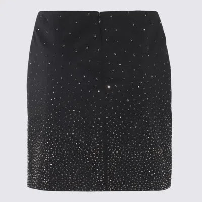 Off-white Crystal-embellished Mini Skirt In Black