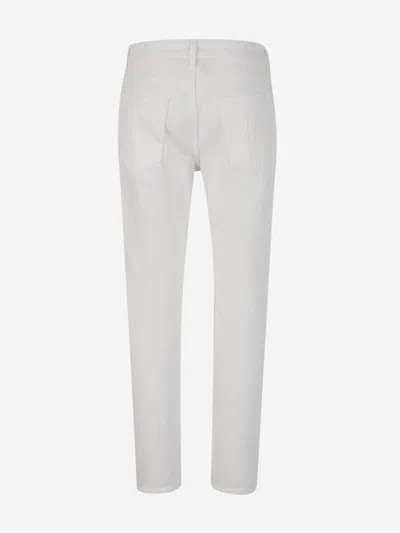 Shop Palm Angels Monogram Straight Jeans In White