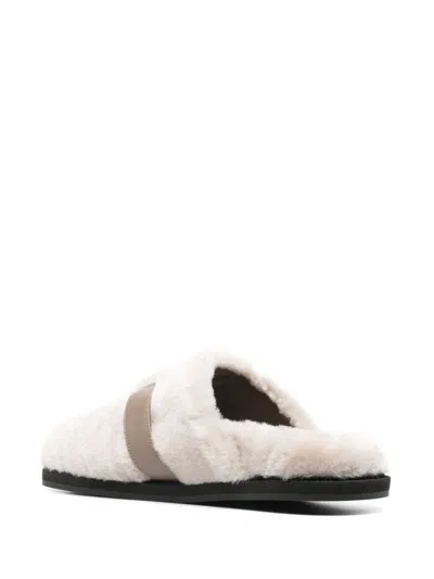 Roberto Festa Open-heel Muller Shoes In Beige