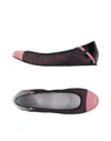 Hogan Rebel Ballet Flats In Pink