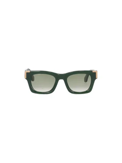 Palm Angels Westport Sunglasses Square Frame Tinted Lenses In Green Gradient Green