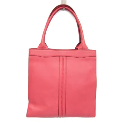 Pre-owned Valextra Leather Tote Bag () In Pink