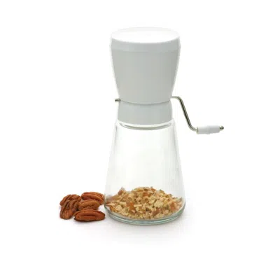 Norpro Glass Nut And Topping Chopper, White In White