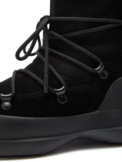 Moon Boot Capsule Luna Low Suede Snow Boots In Black