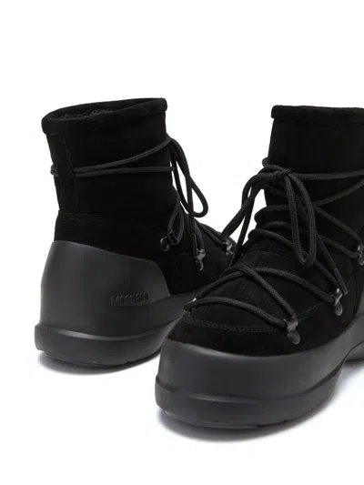 Moon Boot Capsule Luna Low Suede Snow Boots In Black
