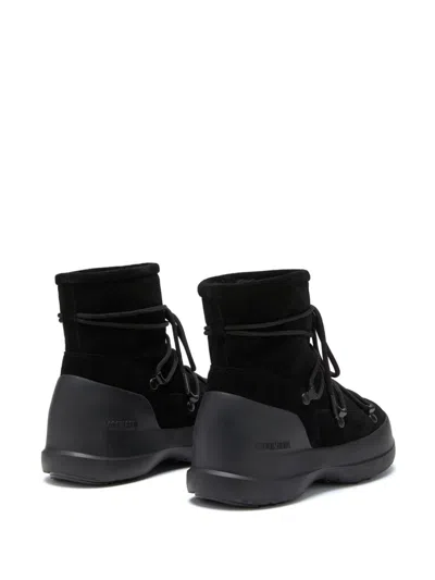 Moon Boot Capsule Luna Low Suede Snow Boots In Black