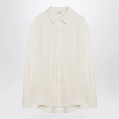 Shop Anine Bing Ivory Braxton Shirt