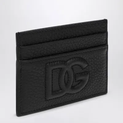 Dolce & Gabbana Small Zip-around Wallet In Calfskin With Raised Logo