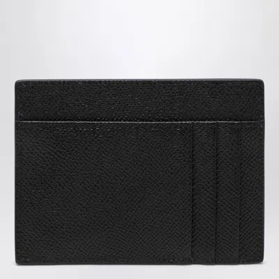 Dolce & Gabbana Black Textured Calf Leather Bi-fold Wallet