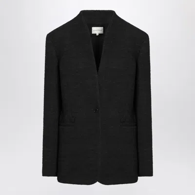 Loulou Studio Single-button Round-neck Pullover Jacket