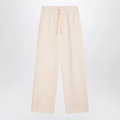 Maison Kitsuné White Jogging Pants With Fox Logo