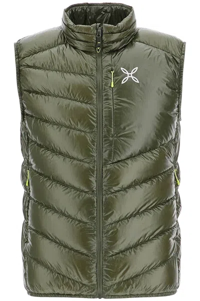 Montura Sleeveless Rip Stop Checked Helios Lightweight Down Jacket