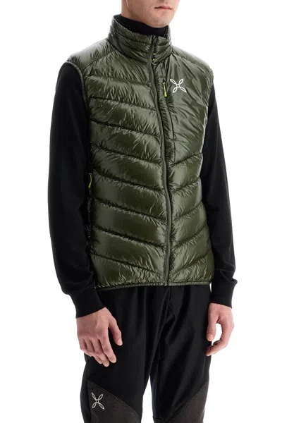 Montura Sleeveless Rip Stop Checked Helios Lightweight Down Jacket