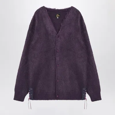 Needles Viola Mohair Cardigan Elbow Patches
