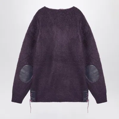 Needles Viola Mohair Cardigan Elbow Patches