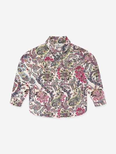 Etro Girls Floral Paisley Jacket In Multicoloured