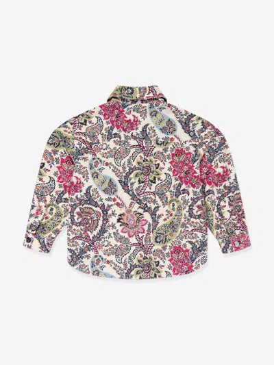 Etro Girls Floral Paisley Jacket In Multicoloured
