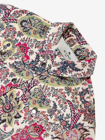 Etro Girls Floral Paisley Jacket In Multicoloured
