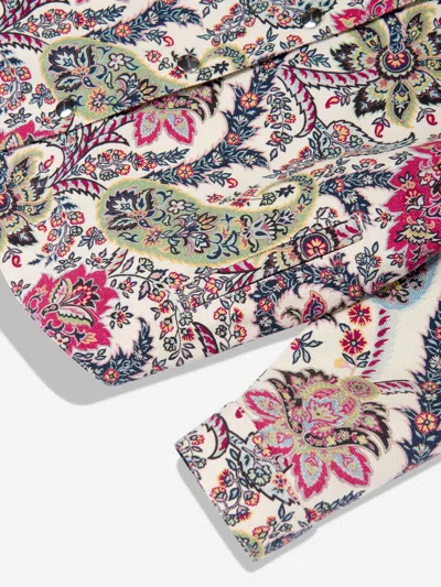 Etro Girls Floral Paisley Jacket In Multicoloured
