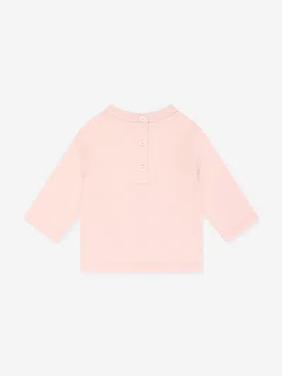 Etro Baby Girls Long Sleeve Logo T-shirt In Pink