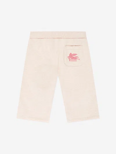 Etro Floral-print Track Pants In Beige